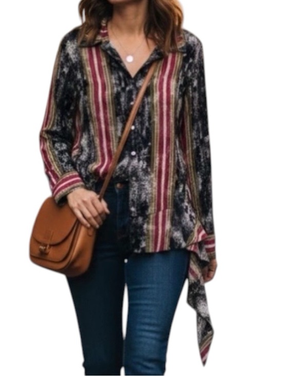 Nicole Miller Tops - Artelier 100% Silk Nicole Miller Women's Blouse  Multicolored Print In Size S